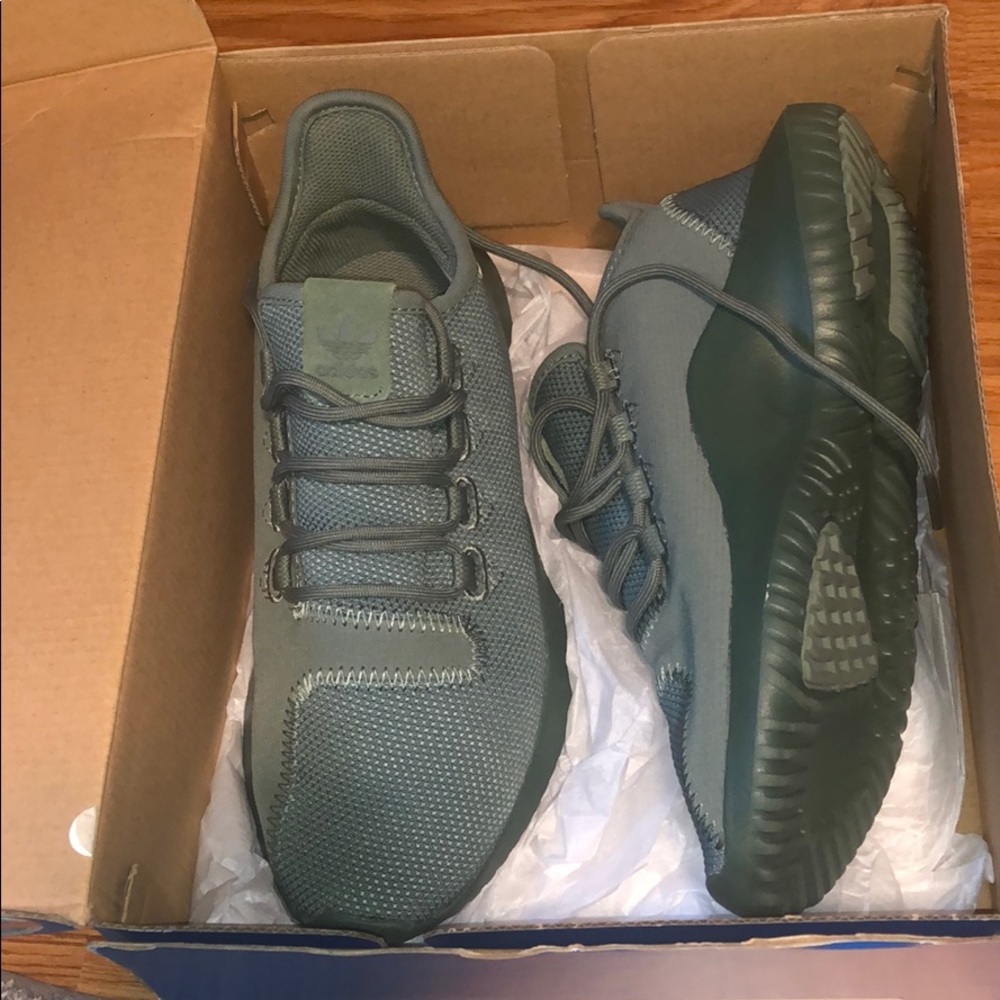 Teal Adidas Tubular Shadow